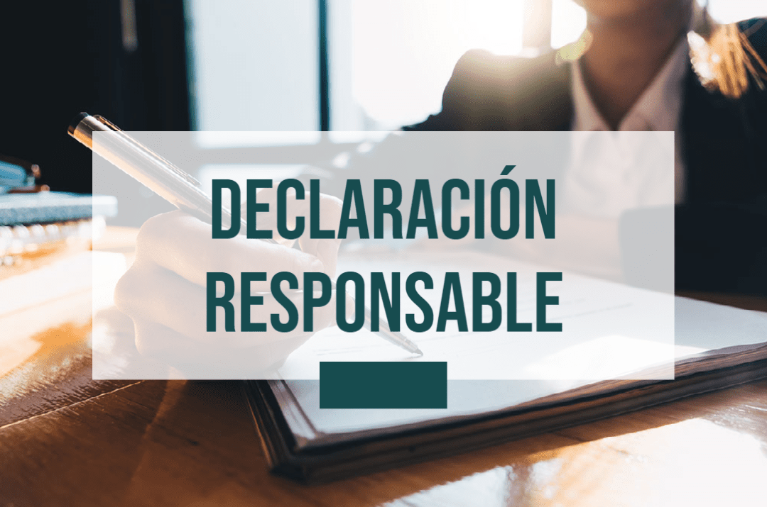 aprende a cómo tramitar una declaracion responsable